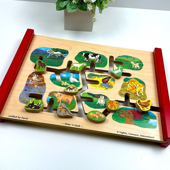 Melissa & Doug Slide ‘n Seek Farm Zoo Puzzle